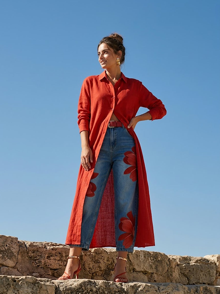 Sophia - Elegant Floral Pants | The Bellemont Sisters Australia