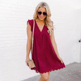 Amalia™ 2-in-1 Dress with built in shorts – Red | The Bellemont Sisters Australia