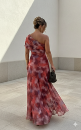 Uma | Flowing wide dress with elegant design | The Bellemont Sisters Australia