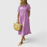 Amara | Comfortable Dress – Pink | The Bellemont Sisters Australia
