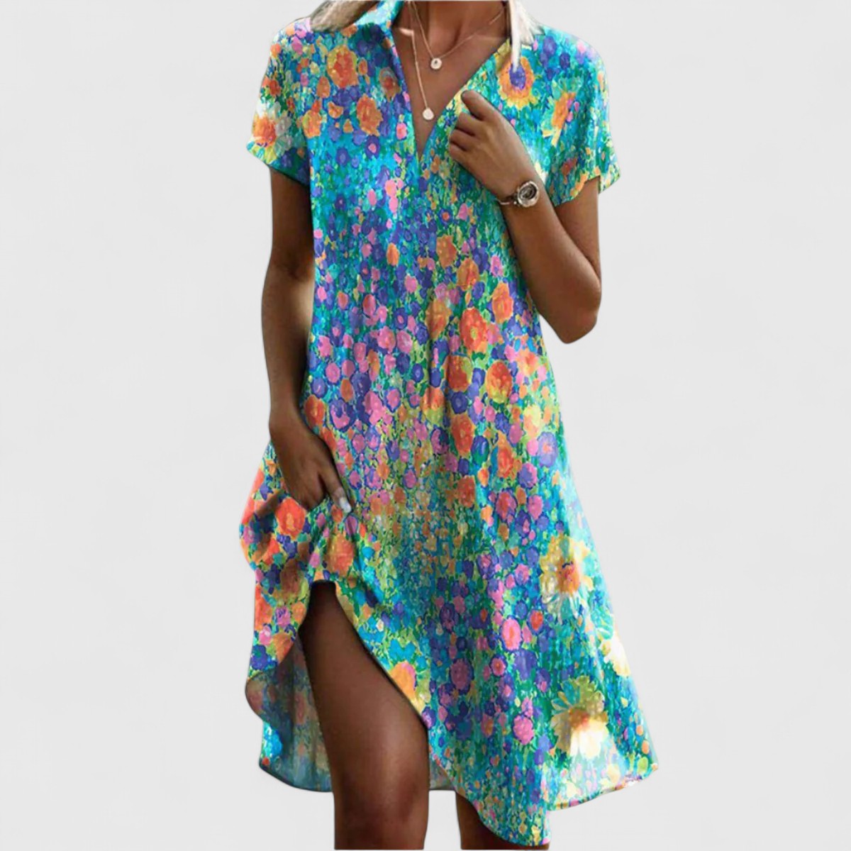 Sabrina | Glamorous Dress – Multicolor | The Bellemont Sisters Australia