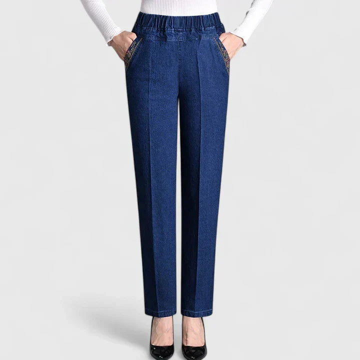 Caryzelle | Sophisticated Pants – Dark Blue (Normal Thickness) | The Bellemont Sisters Australia