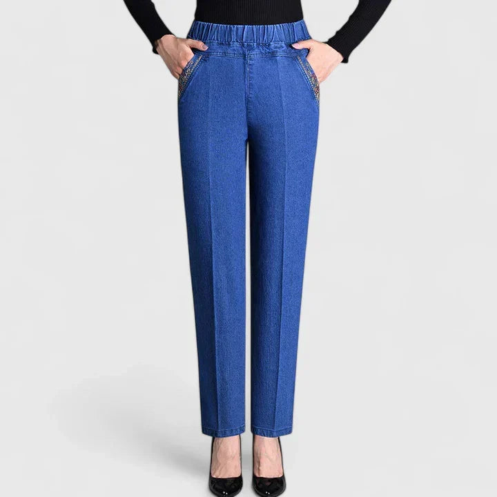 Caryzelle | Sophisticated Pants – Light Blue (Normal Thickness) | The Bellemont Sisters Australia