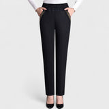 Emma | Women’s Comfortable Stretch Jeans with Side Pockets and Elastic Waist – Black | The Bellemont Sisters Australia