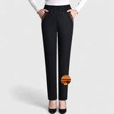 Floralyssa | Comfortable Pants – Black (Winter thickness) | The Bellemont Sisters Australia