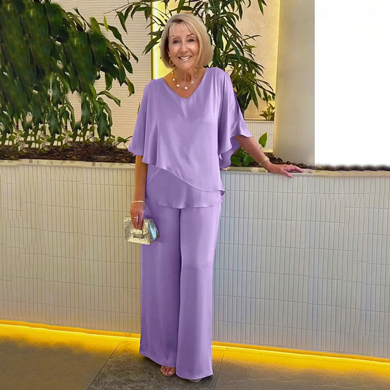Sarina™ Elegant Two-Piece Set – Purple | The Bellemont Sisters Australia