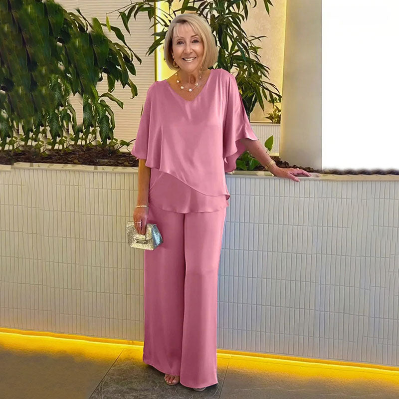 Sarina™ Elegant Two-Piece Set – Pink | The Bellemont Sisters Australia
