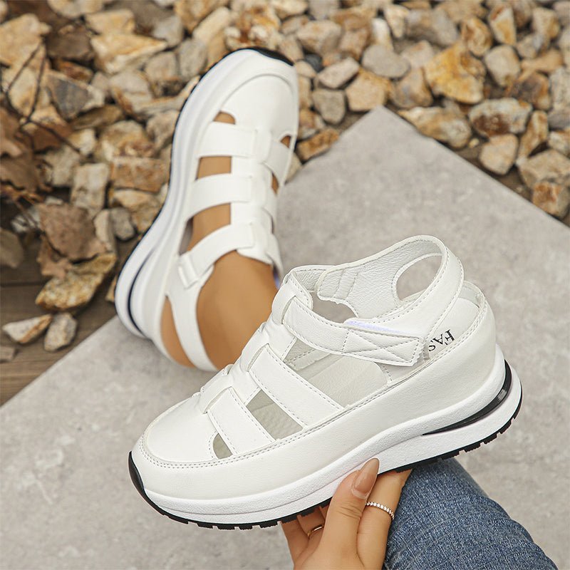 Isadora | Closed-Toe Sneaker Sandals – Soft White | The Bellemont Sisters Australia
