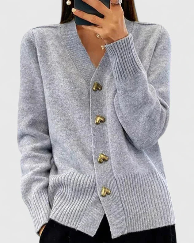 Lillyanne | Elegant Cardigan – Gray | The Bellemont Sisters Australia