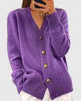 Lillyanne | Elegant Cardigan – Violet | The Bellemont Sisters Australia