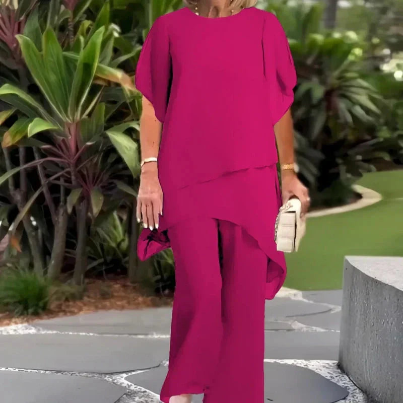 Herlene™ Elegant Two-Piece Set – Pink | The Bellemont Sisters Australia