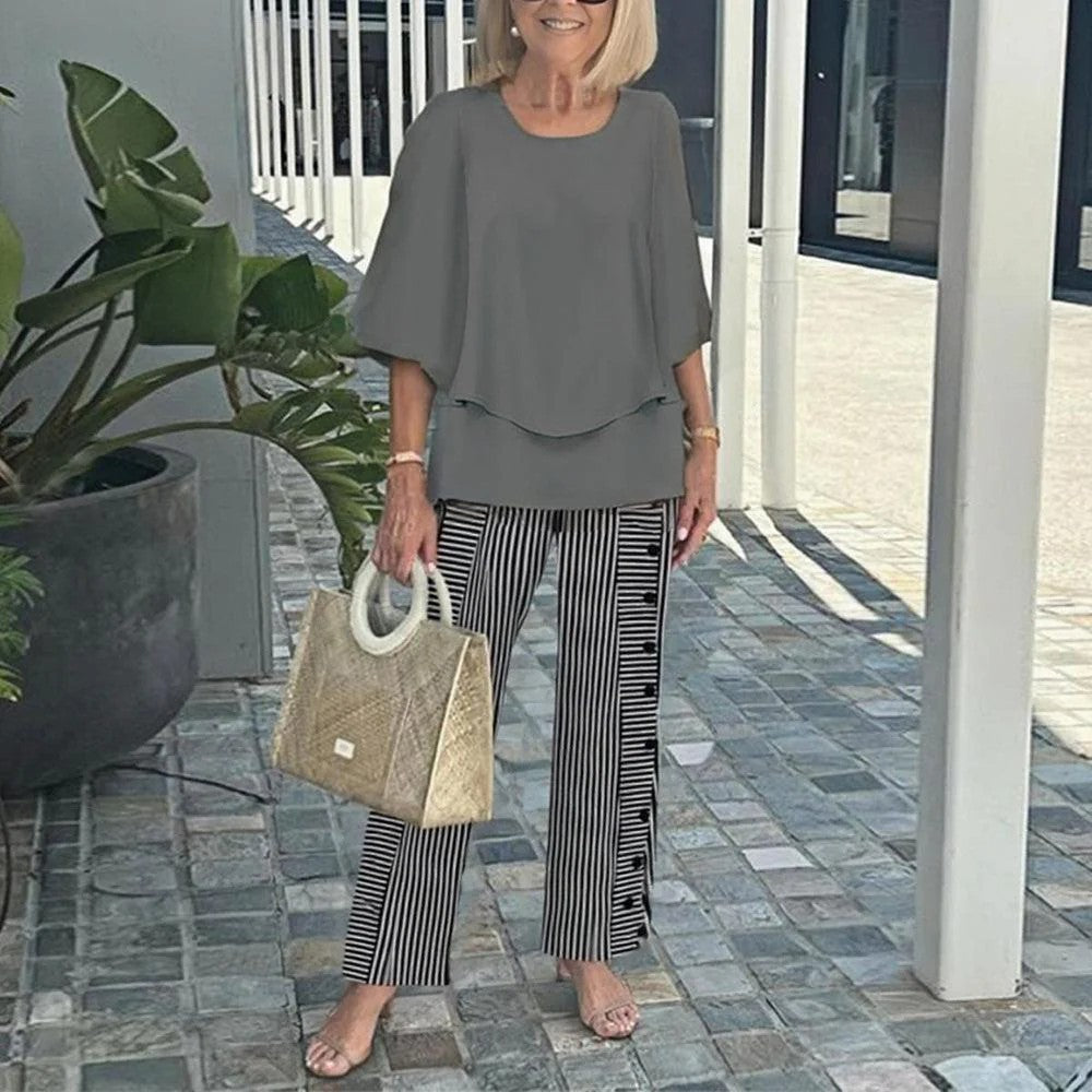 Wenda™ Effortless Two-Piece Set – Gray | The Bellemont Sisters Australia