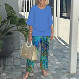 Wenda™ Effortless Two-Piece Set – Blue | The Bellemont Sisters Australia