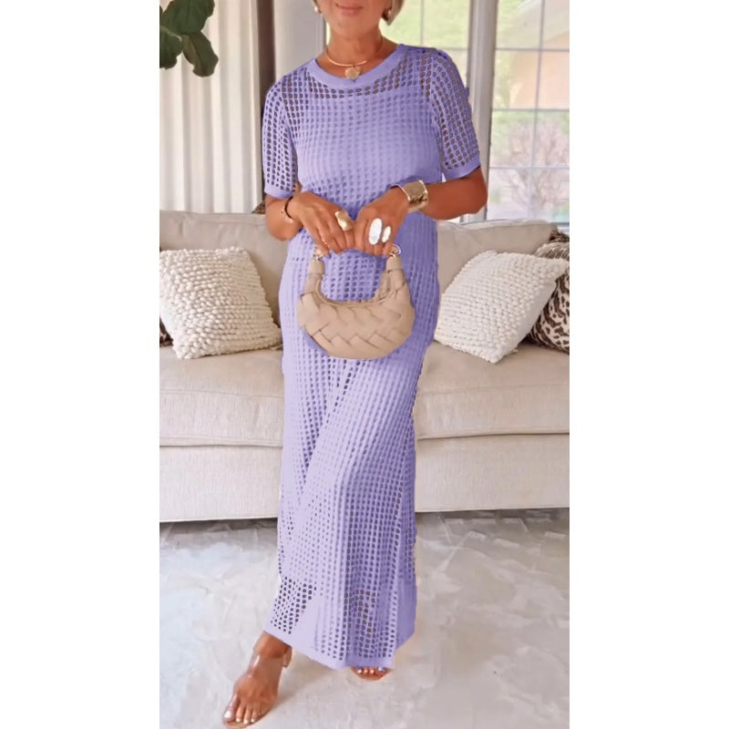 Bethany™ Cut-Out Long Maxi Dress + Free Inner Dress – Purple | The Bellemont Sisters Australia