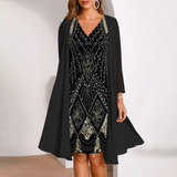 Kalie™ Elegant two-piece Dress – Black | The Bellemont Sisters Australia