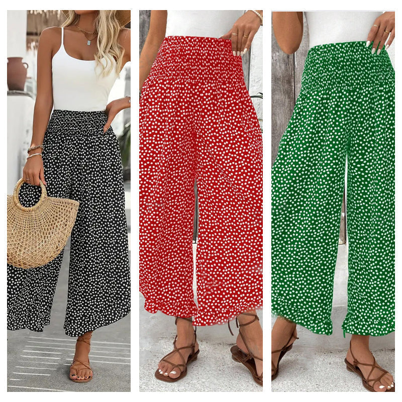 Ana - Women’s Flowy High Waist Wide-Leg Pants | The Bellemont Sisters Australia