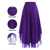 Riza - Women's asymmetrical chiffon pants with wide legs | The Bellemont Sisters Australia