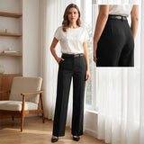 Jana - Women's High-Waist Wide-Leg Pants | The Bellemont Sisters Australia