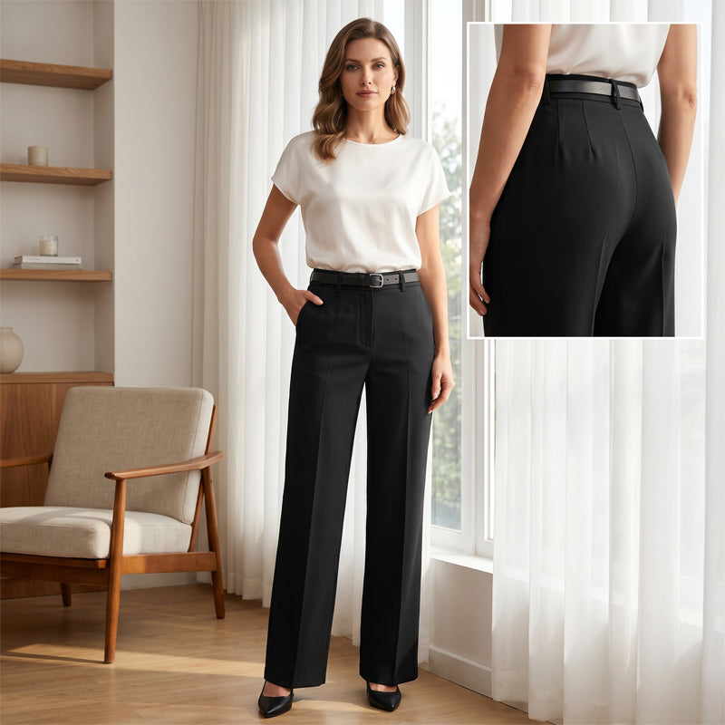 Jana - Women's High-Waist Wide-Leg Pants | The Bellemont Sisters Australia