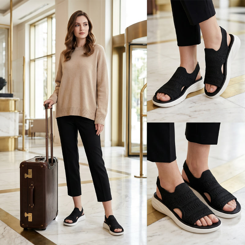 Zina - Breathable Knit Platform Sandals | The Bellemont Sisters Australia