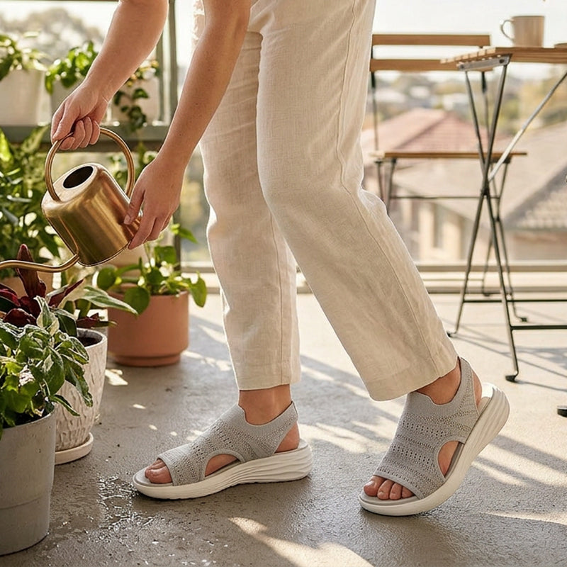 Zina - Breathable Knit Platform Sandals | The Bellemont Sisters Australia