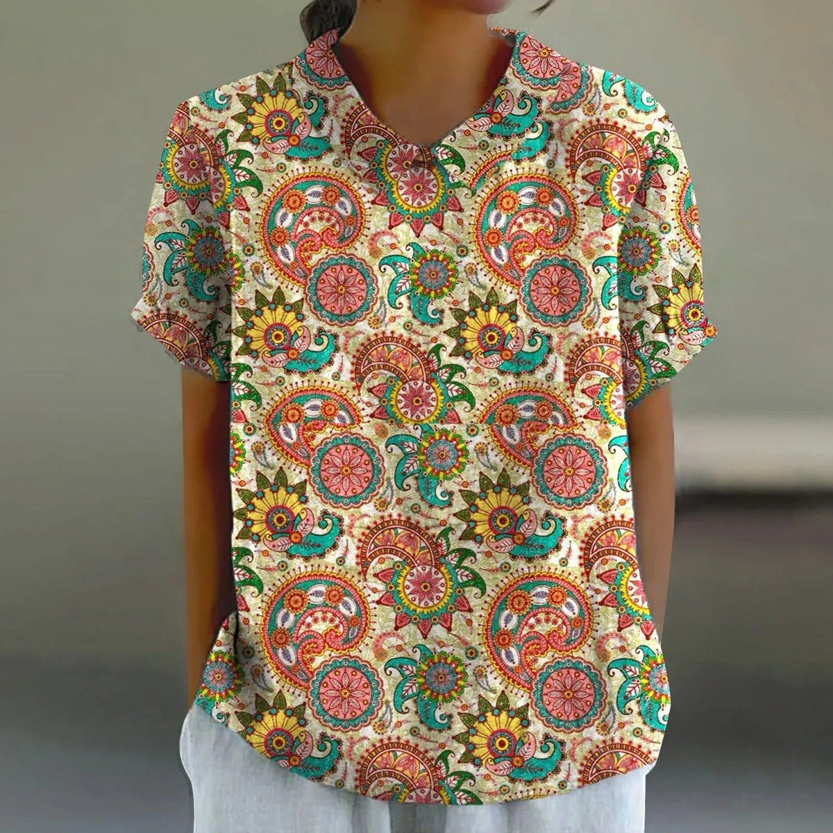 Zara | Women's Paisley Print Blouse – Persian Paisley | The Bellemont Sisters Australia