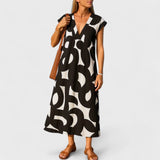 Valery | Flowing V-Neck Dress | The Bellemont Sisters Australia
