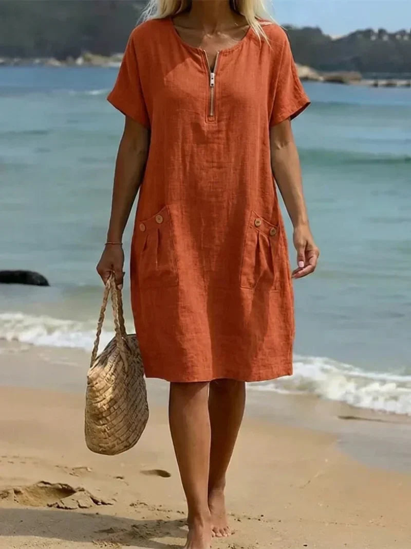 Pascale™ | Zip-Front Maxi Dress | The Bellemont Sisters Australia