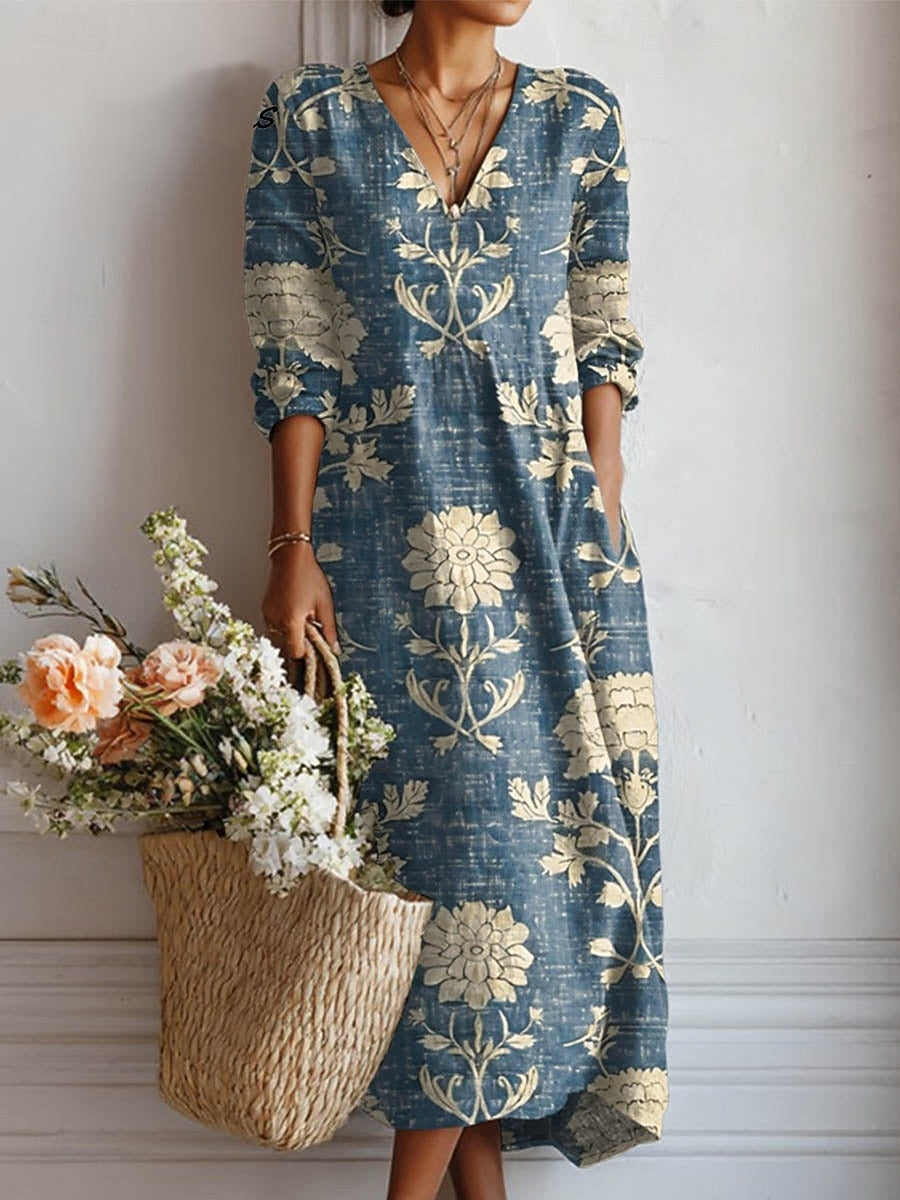 Karin™ | Everyday Comfort Dress – Blue (almost sold out) | The Bellemont Sisters Australia