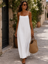 Colette - Breezy Maxi Slip Dress – White | The Bellemont Sisters Australia