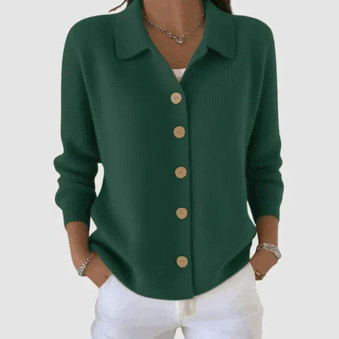 Women's Cardigan Sweater | Collared Button Front Knit | The Bellemont Sisters Australia