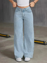Natalie | Women’s Light Wash Wide Leg Jean | The Bellemont Sisters Australia