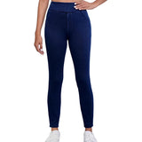 Eleanor | Women’s Slim Fit High-Rise Stretch Jeans – Dark Blue | The Bellemont Sisters Australia