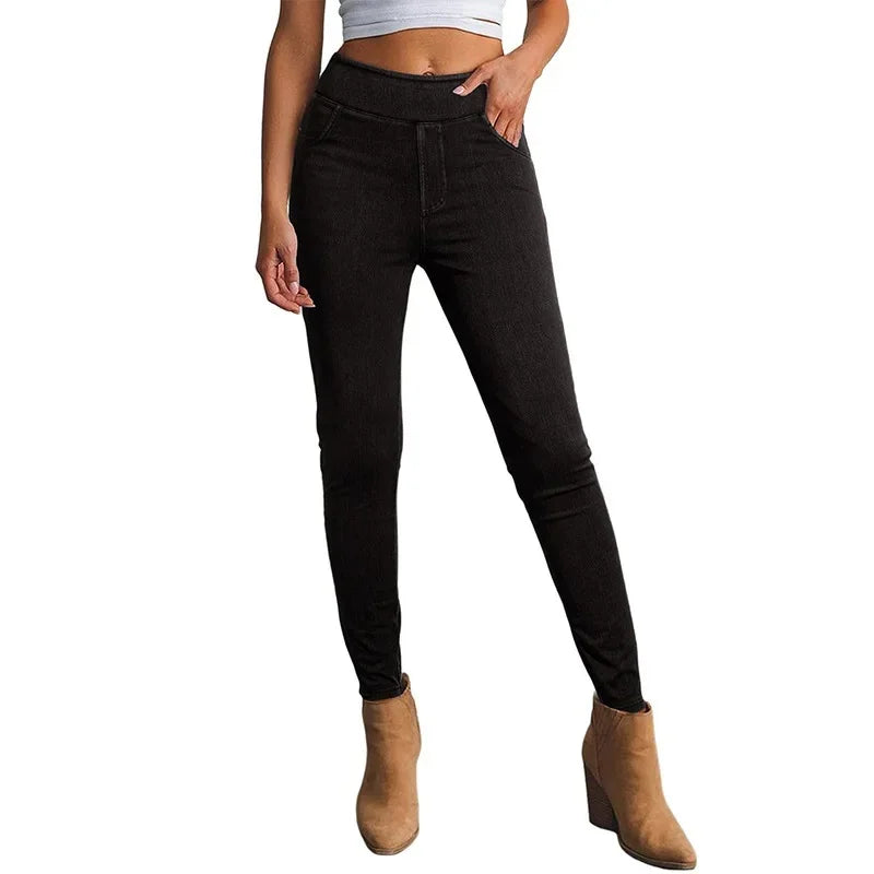 Eleanor | Women’s Slim Fit High-Rise Stretch Jeans – Black | The Bellemont Sisters Australia