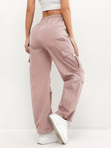 Brooklyn | Women's Cargo Pocket Drawstring Casual Pants | The Bellemont Sisters Australia