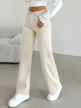 Morgan | Women's High Waist Straight Leg Pants | The Bellemont Sisters Australia
