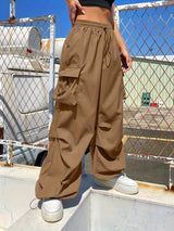 Charlotte | Women's Wide Leg Cargo Pocket Casual Pants | The Bellemont Sisters Australia
