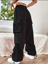 Charlotte | Women's Wide Leg Cargo Pocket Casual Pants | The Bellemont Sisters Australia